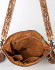 American Darling Signature Crossbody Hand Tooled Saddle Blanket Genuine Leather Women Bag Western Handbag Purse