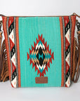 American Darling Signature Crossbody Hand Tooled Saddle Blanket Genuine Leather Women Bag Western Handbag Purse