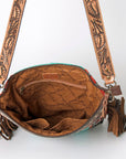 American Darling Signature Crossbody Hand Tooled Saddle Blanket Genuine Leather Women Bag Western Handbag Purse