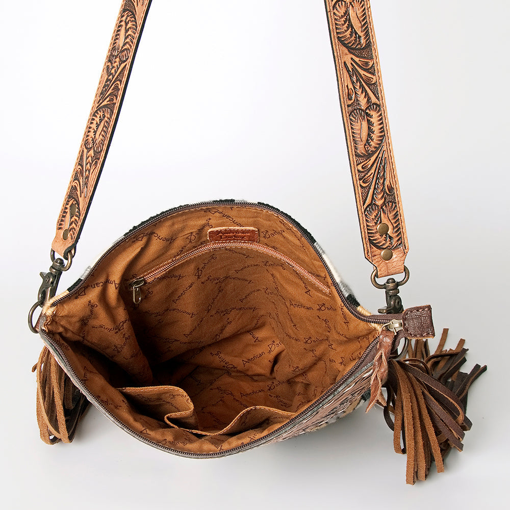 American Darling Signature Crossbody Hand Tooled Saddle Blanket Genuine Leather Women Bag Western Handbag Purse