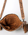 American Darling Signature Crossbody Hand Tooled Saddle Blanket Genuine Leather Women Bag Western Handbag Purse