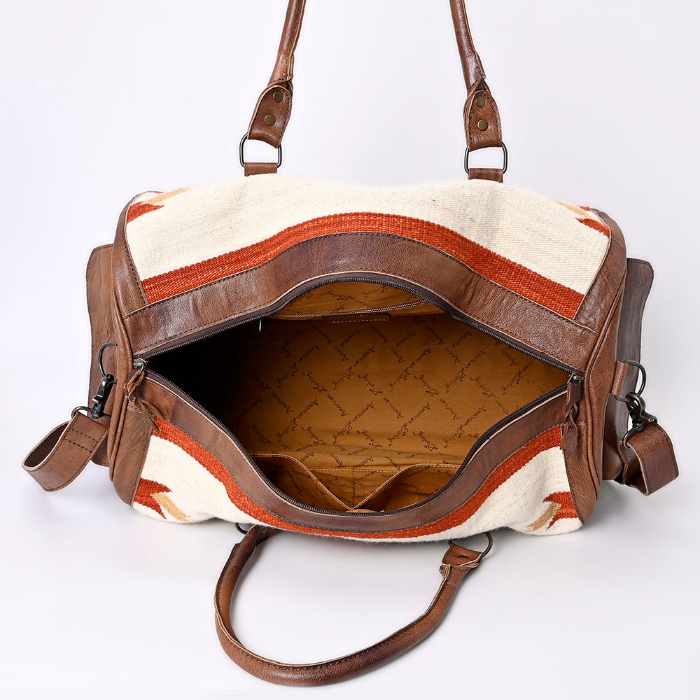 American Darling Duffel Saddle Blanket Genuine Leather Women Bag Western Handbag Purse