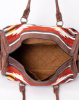 American Darling Duffel Saddle Blanket Genuine Leather Women Bag Western Handbag Purse