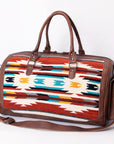 American Darling Duffel Saddle Blanket Genuine Leather Women Bag Western Handbag Purse