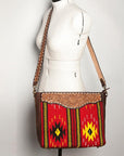 American Darling ADBGA257 Large Crossbody Hand Tooled Saddle Blanket Genuine Leather Women Bag Western Handbag Purse