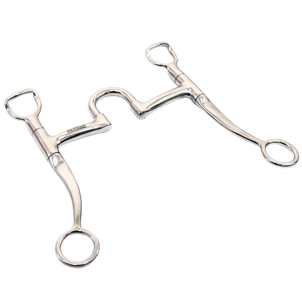 Bar H Equine Stainless Steel Grazing 6.7 Inches Shank Horse Mouth Bit |Bits for Horses|Horse Bit |horse bits|snaffle bits for horses|horse bits and bridles