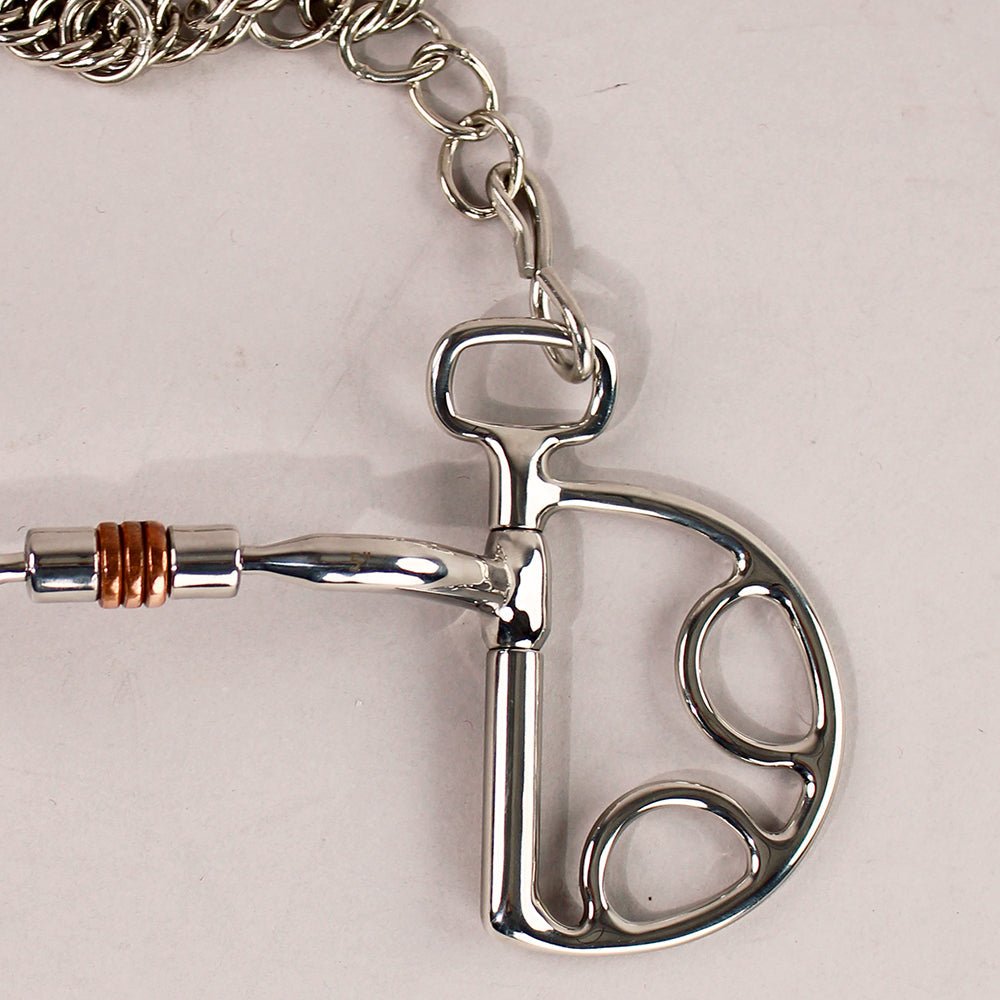 BAR H EQUINE Kimberwick Bit with Comfort Mouth &amp; Copper Rollers