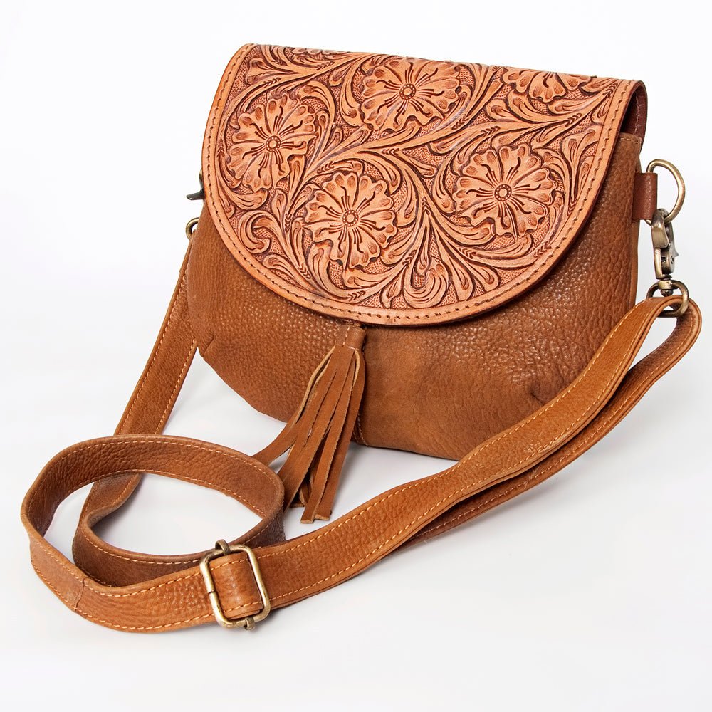 American Darling Messenger Hand Tooled Genuine Leather Women Bag Western Handbag Purse