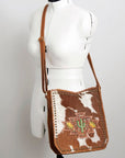 American Darling Large Crossbody Hand Tooled Genuine Leather Women Bag Western Handbag Purse