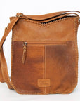 American Darling Large Crossbody Hand Tooled Genuine Leather Women Bag Western Handbag Purse