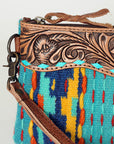 American Darling Wristlet Hand Tooled Saddle Blanket Genuine Leather Western Women Bag | Handbag Purse | Women Wristlet Purse | Wristlet Purse | Travel Wristlet Purse | Leather Wristlet Purse | Clutch Wristlet Purse