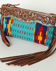 American Darling Wristlet Hand Tooled Saddle Blanket Genuine Leather Western Women Bag | Handbag Purse | Women Wristlet Purse | Wristlet Purse | Travel Wristlet Purse | Leather Wristlet Purse | Clutch Wristlet Purse