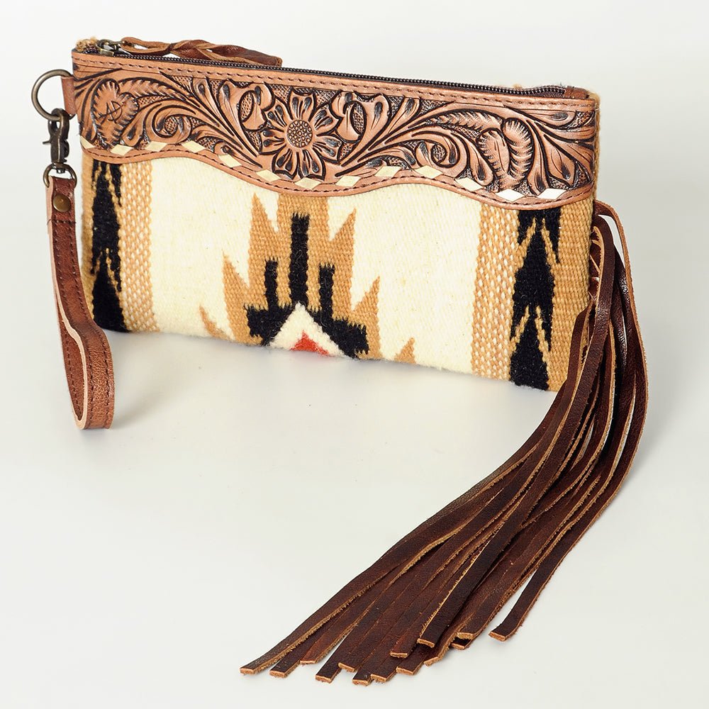 American Darling Wristlet Genuine Leather Women Bag W. Handbag Purse –
