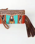 American Darling Wristlet Hand Tooled Saddle Blanket Genuine Leather Western Women Bag | Handbag Purse | Women Wristlet Purse | Wristlet Purse | Travel Wristlet Purse | Leather Wristlet Purse | Clutch Wristlet Purse