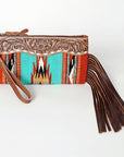 American Darling Wristlet Genuine Leather Women Bag W. Handbag Purse –