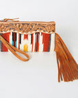 American Darling Wristlet Hand Tooled Saddle Blanket Genuine Leather Western Women Bag | Handbag Purse | Women Wristlet Purse | Wristlet Purse | Travel Wristlet Purse | Leather Wristlet Purse | Clutch Wristlet Purse