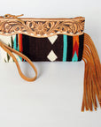 American Darling Wristlet Hand Tooled Saddle Blanket Genuine Leather Western Women Bag | Handbag Purse | Women Wristlet Purse | Wristlet Purse | Travel Wristlet Purse | Leather Wristlet Purse | Clutch Wristlet Purse