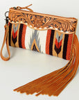 American Darling Wristlet Genuine Leather Women Bag W. Handbag Purse –