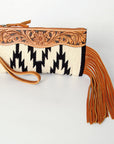 American Darling Wristlet Hand Tooled Saddle Blanket Genuine Leather Western Women Bag | Handbag Purse | Women Wristlet Purse | Wristlet Purse | Travel Wristlet Purse | Leather Wristlet Purse | Clutch Wristlet Purse