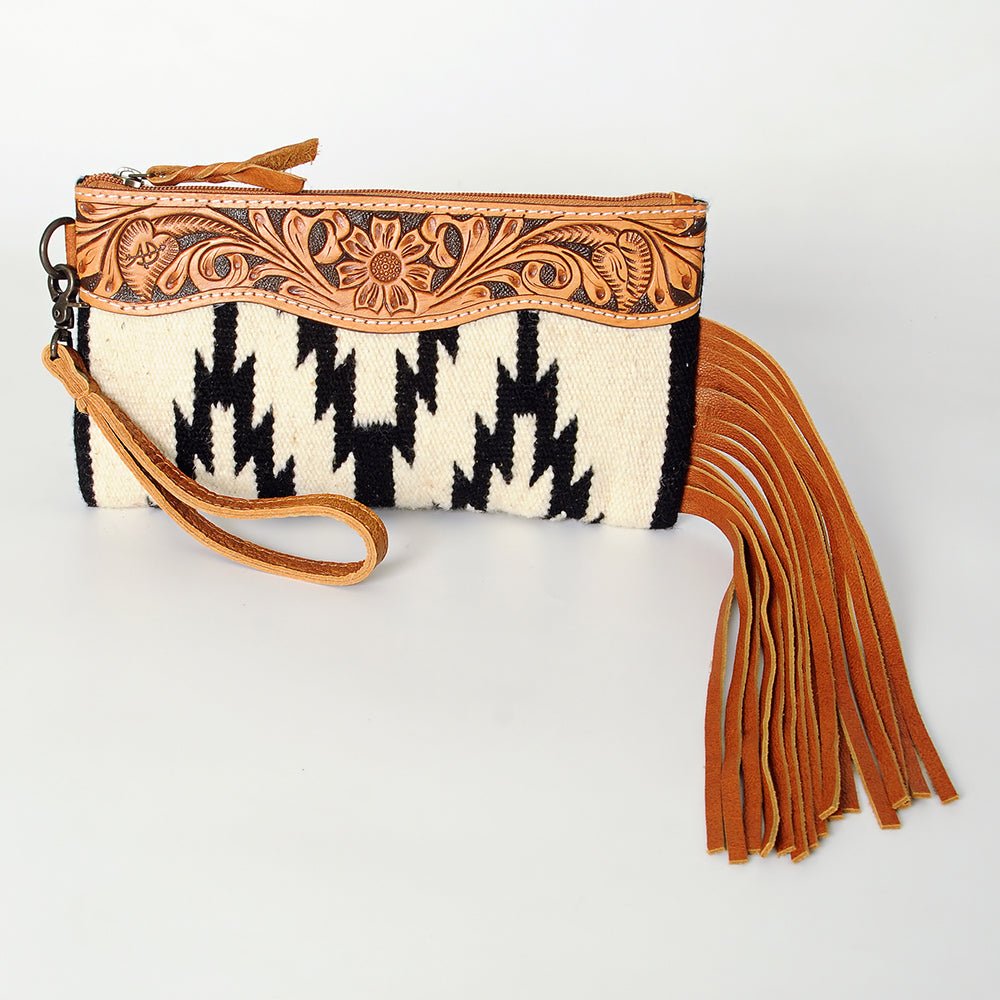 American Darling Wristlet Genuine Leather Women Bag W. Handbag Purse –