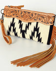 American Darling Wristlet Genuine Leather Women Bag W. Handbag Purse –