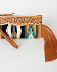 American Darling Wristlet Genuine Leather Women Bag W. Handbag Purse –