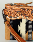 American Darling Wristlet Hand Tooled Saddle Blanket Genuine Leather Western Women Bag | Handbag Purse | Women Wristlet Purse | Wristlet Purse | Travel Wristlet Purse | Leather Wristlet Purse | Clutch Wristlet Purse