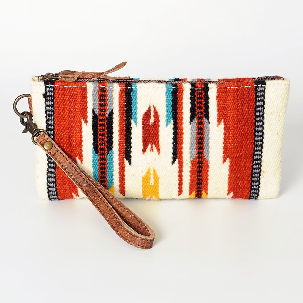 American Darling Wristlet Genuine Leather Women Bag W. Handbag Purse –