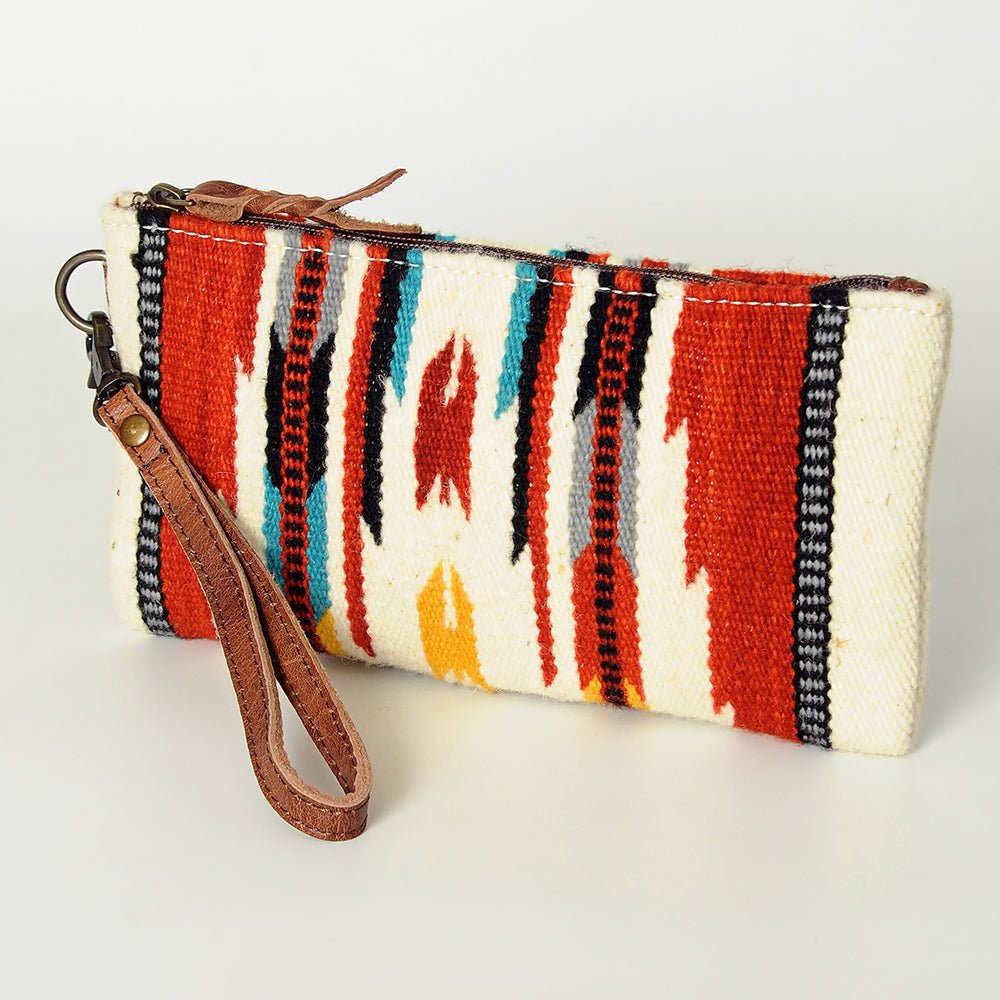 American Darling Wristlet Genuine Leather Women Bag W. Handbag Purse –