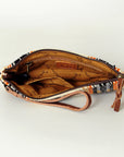 American Darling Wristlet Hand Tooled Saddle Blanket Genuine Leather Western Women Bag | Handbag Purse | Women Wristlet Purse | Wristlet Purse | Travel Wristlet Purse | Leather Wristlet Purse | Clutch Wristlet Purse