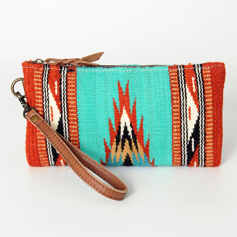 American Darling Wristlet Genuine Leather Women Bag W. Handbag Purse –