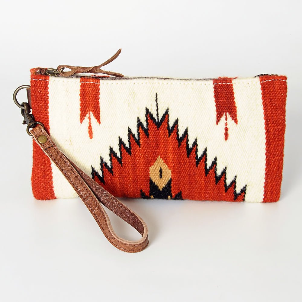 American Darling Wristlet Genuine Leather Women Bag W. Handbag Purse –