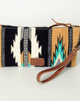American Darling Wristlet Saddle Blanket Genuine Leather Western Women Bag | Handbag Purse | Women Wristlet Purse | Wristlet Purse | Travel Wristlet Purse | Leather Wristlet Purse | Clutch Wristlet Purse