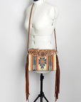 American Darling Cross Body Saddle Blanket Genuine Leather Women Bag Western Handbag Purse