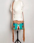 American Darling Cross Body Saddle Blanket Genuine Leather Women Bag Western Handbag Purse