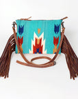 American Darling Cross Body Hand Tooled Saddle Blanket Genuine Leather women bag western handbag purse