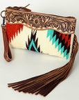 American Darling Wristlet Hand Tooled Saddle Blanket Genuine Leather Western Women Bag | Handbag Purse | Women Wristlet Purse | Wristlet Purse | Travel Wristlet Purse | Leather Wristlet Purse | Clutch Wristlet Purse