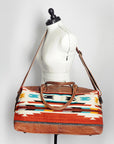 American Darling Duffel Saddle Blanket Genuine Leather Women Bag Western Handbag Purse