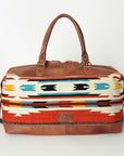 American Darling Duffel Saddle Blanket Genuine Leather Women Bag Western Handbag Purse