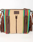 American Darling ADBGZ583A Signature Crossbody Hand Tooled Saddle Blanket Genuine Leather women bag western handbag purse