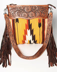 American Darling Signature Crossbody Hand Tooled Saddle Blanket Genuine Leather women bag western handbag purse