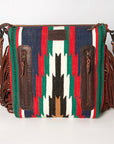 American Darling ADBGZ570A Signature Crossbody Hand Tooled Saddle Blanket Genuine Leather women bag western handbag purse