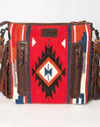 American Darling ADBGZ565A Signature Crossbody Hand Tooled Saddle Blanket Genuine Leather women bag western handbag purse