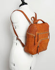 Never Mind Nmbgz125B Backpack Vintage Handmade Genuine Cowhide Leather Women Bag Western Handbag Purse