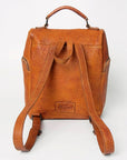 Never Mind Nmbgz125B Backpack Vintage Handmade Genuine Cowhide Leather Women Bag Western Handbag Purse