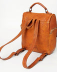 Never Mind Nmbgz125B Backpack Vintage Handmade Genuine Cowhide Leather Women Bag Western Handbag Purse