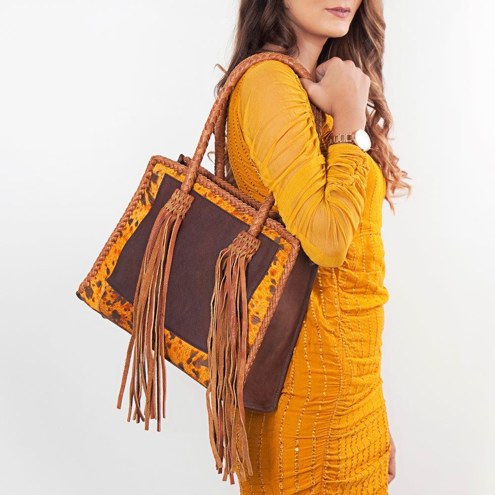 American Darling Hand Tooled Genuine Leather Women Bag Western Handbag Purse