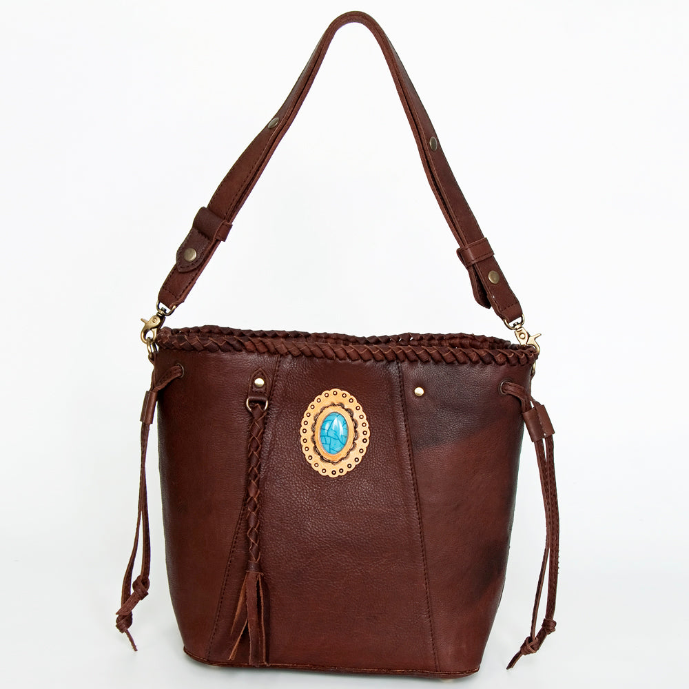 American Darling ADBGD160A Bucket Genuine Leather women bag western handbag purse