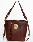 American Darling Bucket Full Grain Genuine Leather Western Women Bag Handbag Purse | Travel Bags College Casual