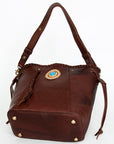 American Darling Bucket Full Grain Genuine Leather Western Women Bag Handbag Purse | Travel Bags College Casual